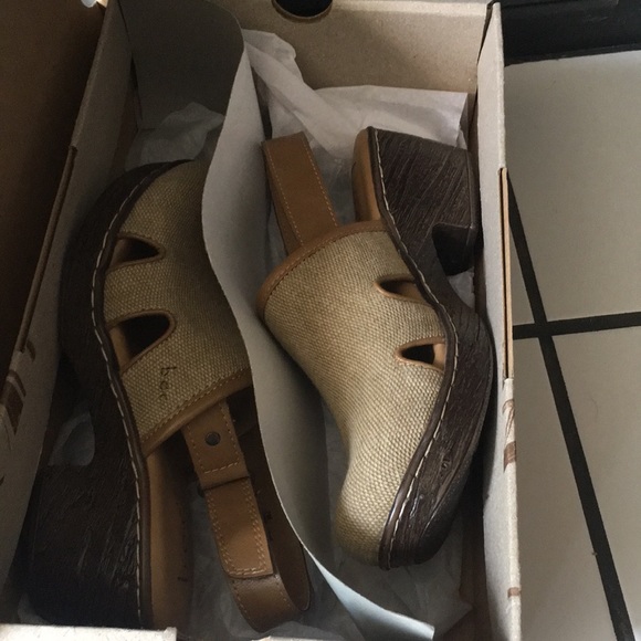 boc Shoes - NIB BOC Born Concept Lyza  Brown Slingback Mules 7
